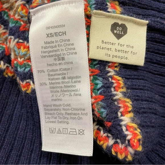 MADEWELL Striped Tensley Pullover Sweater in Cotton Merino Yarn - Picture 7 of 8